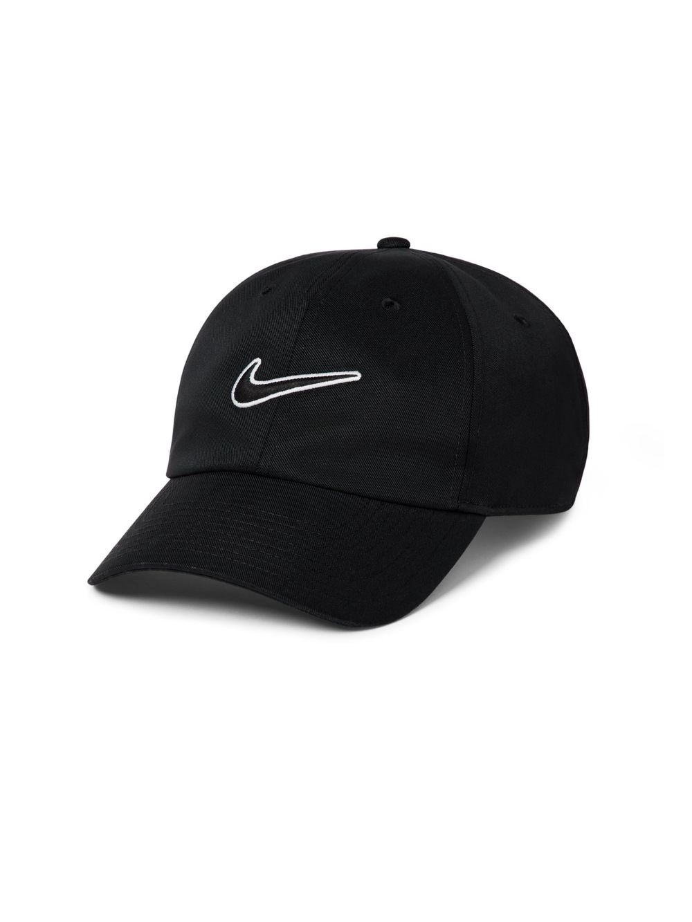 Unisex Adult Club Unstructured Swoosh Cap Hat | Mens and | Black | Size L-XL